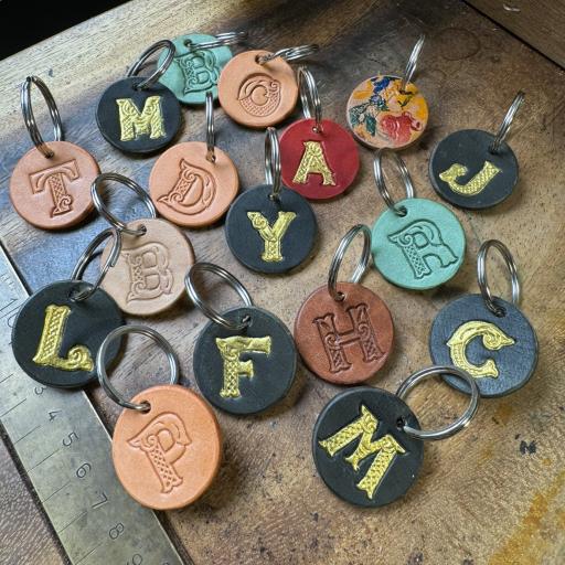 Ornate Letter tag keychains - image 7
