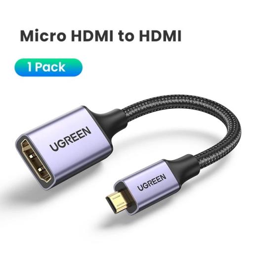 Micro HDMI-compatible to Hdmi-Compatible Adapter - image 1