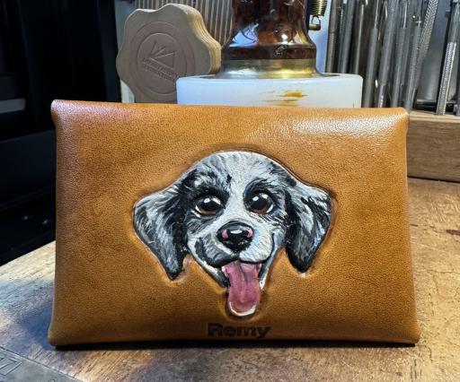 Custom Pawtrait card case - image 3