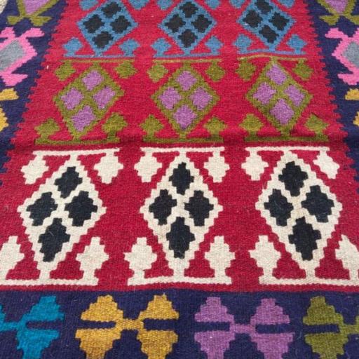 Handmade Tribal Wool Kilim Rug - image 5