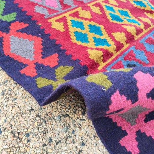 Handmade Tribal Wool Kilim Rug - image 4