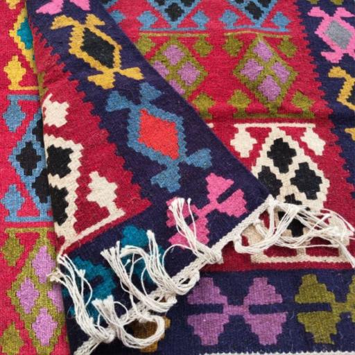 Handmade Tribal Wool Kilim Rug - image 3