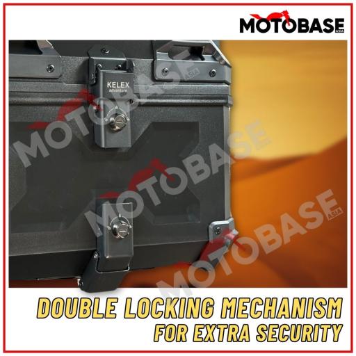 [KELEX Adventure] 45L ABS Top Box Stealth X Edition Premium Motorcycle - image 5