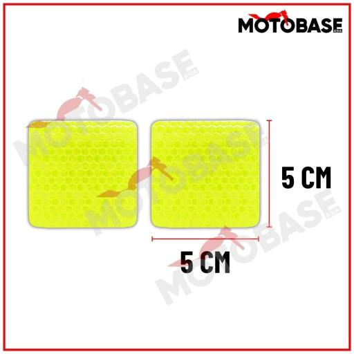 Top Box Safety Reflective Sticker [2 pcs] Yellow Green Orange White Red Blue Fluorescent 3M Motorcycle - image 4
