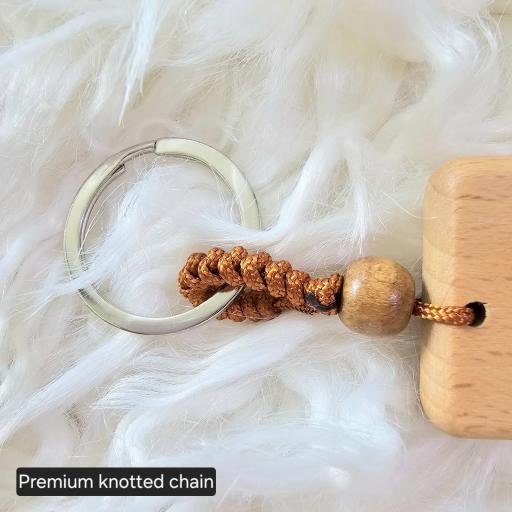 hey mama - Premium Wood Empowerment Keychain - image 3
