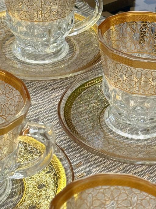 Glass Coffee Cup & Saucer Set (6-Pairs) - image 4