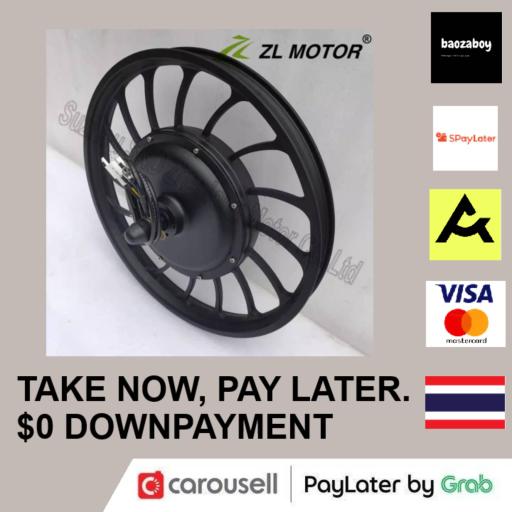 36V48V 1000W 20 inch electric bicycle replacement rear drive all black disc brake high power motor - image 1
