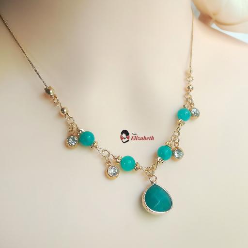 Lady Chalcedonna Green Chalcedony Jade Necklace - image 3