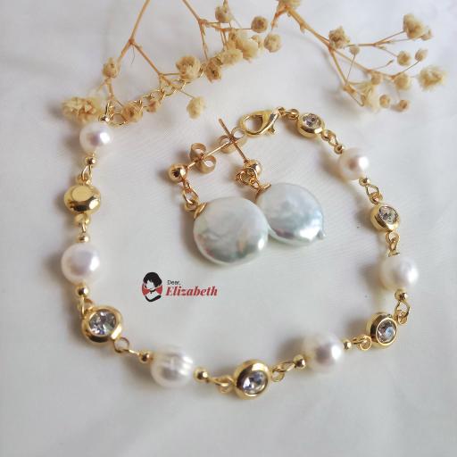 Lady Evelyn Freshwater Coin Pearl Necklace - image 5