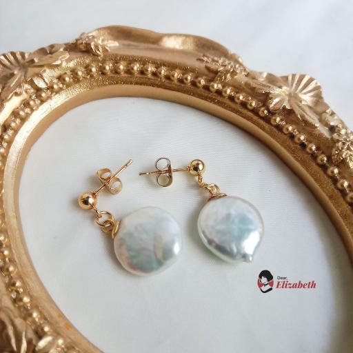 Lady Evelyn Freshwater Coin Pearl Necklace - image 4