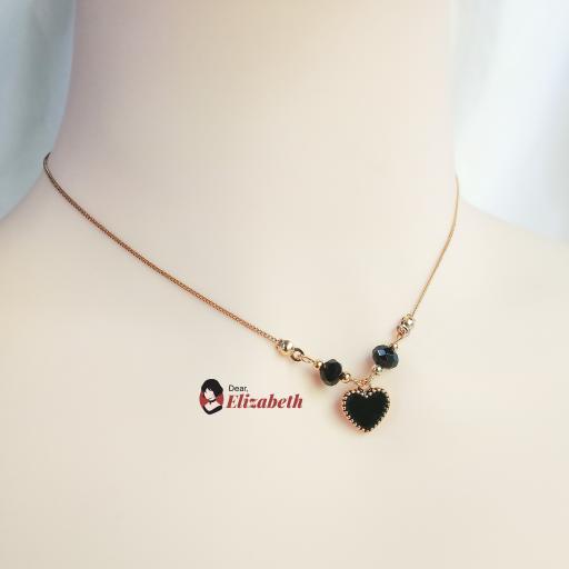 Lady Cordelia Black Heart Necklace - image 3
