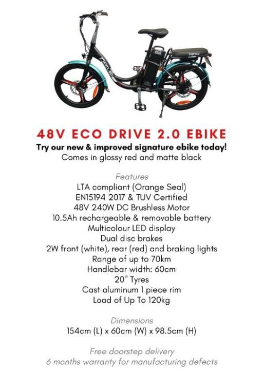 ECO DRIVE 2 LTA APPROVED ELECTRIC BICYCLE - image 3