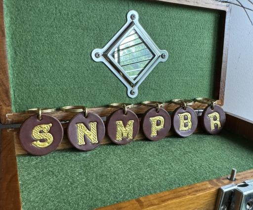 Ornate Letter tag keychains - image 6