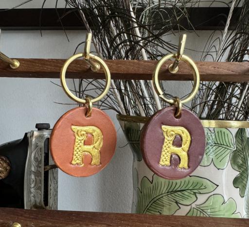 Ornate Letter tag keychains - image 4