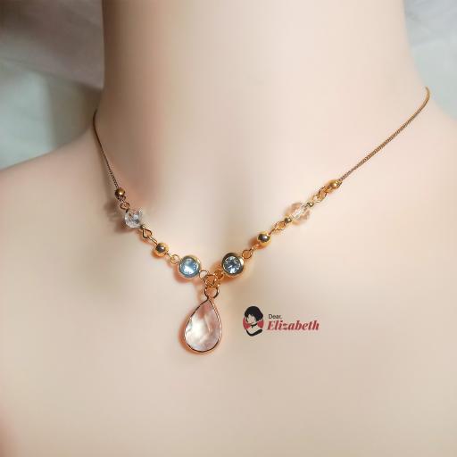 Lady Bernandine Transparent Quartz Crystal Jewelry - image 3