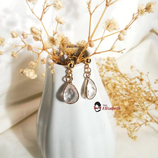 Lady Bernandine Transparent Quartz Crystal Jewelry - image 1
