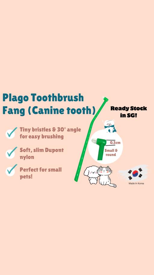 FITPET Plago Fang Toothbrush suitable for small Cats & Dogs from Korea [SG Authorized Distributor & Stock] - image 1