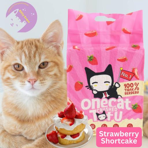 Strawberry Shortcake - One Cat Crushed Tofu Cat Litter - image 1