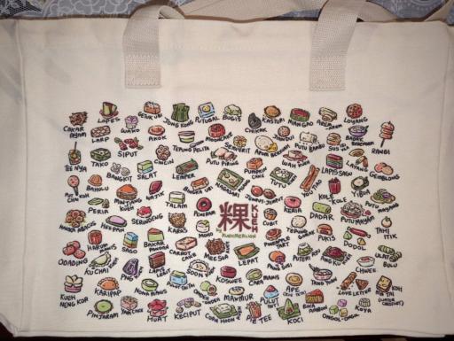 Kueh Extra Large Canvas Totebag - image 1