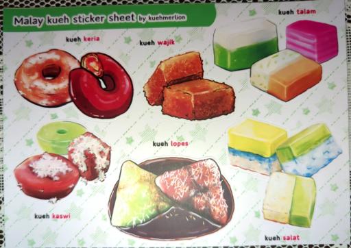 (assorted) Kueh Sticker Sheet - image 5