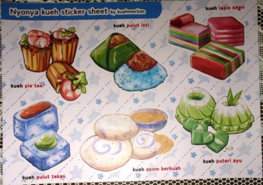 (assorted) Kueh Sticker Sheet - image 4