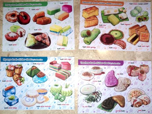 (assorted) Kueh Sticker Sheet - image 2