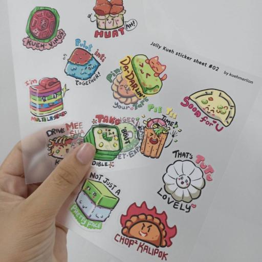 Funny Kueh Sticker Sheet set - image 1