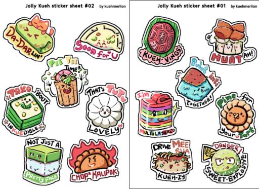 Funny Kueh Sticker Sheet set - image 2