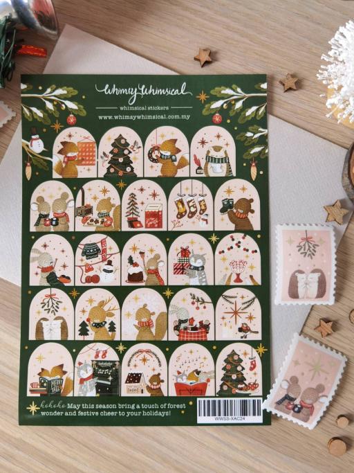 Woodland Christmas Advent - Christmas Sticker Sheet - https://hitpay-production.s3.ap-southeast-1.amazonaws.com/products/9df6f7210e0f498287a76c351a762f4a.jpeg