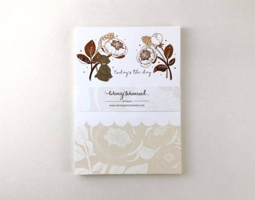 Bear & David Austin Rose - Copper Foil Notepad | Botanical Collection - https://hitpay-production.s3.ap-southeast-1.amazonaws.com/products/9df72d0734914d5c9df7da3673c151f4.jpeg