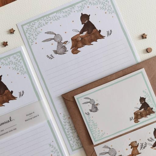 Let's Write You A Letter - Woodland Letter Writing Set - image 6