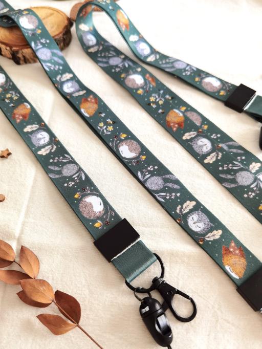 Forest Critters - Woodland Lanyard - https://hitpay-production.s3.ap-southeast-1.amazonaws.com/products/9df907bea3514d44b05e7b2d0863b9ca.jpeg