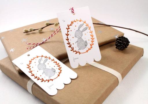 Rabbit Wreath - Copper Foil Christmas Gift Tags - https://hitpay-production.s3.ap-southeast-1.amazonaws.com/products/9dfb3d111bf743ecbe82d1d326cc047d.jpeg