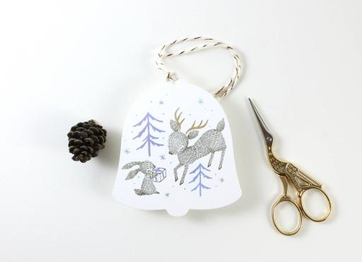 Rabbit, Reindeer & Christmas Gift - Holographic Foil Christmas Gift Tags - https://hitpay-production.s3.ap-southeast-1.amazonaws.com/products/9dfb42b95d2d4f87a9506ab04d29003a.jpeg