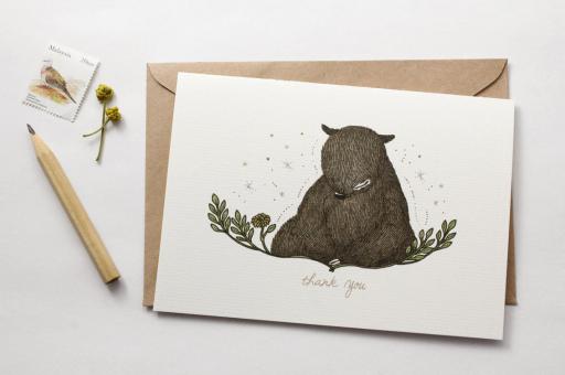 Thank You, Bear - Greeting Card (Special Discount) - image 1