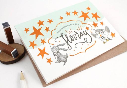 Let's Celebrate, Hip Hip Hooray - Copper Foil Greeting Card - https://hitpay-production.s3.ap-southeast-1.amazonaws.com/products/9dfba3ce8e60402b8203a84eda3495f6.jpeg