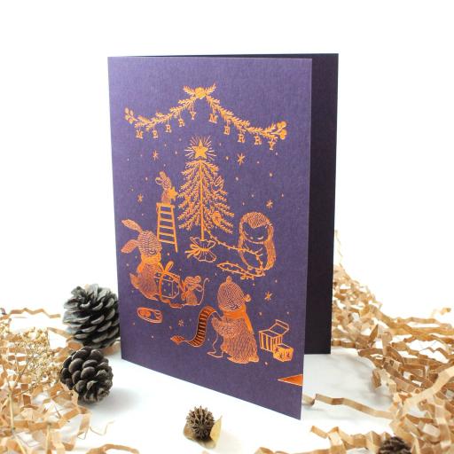 Merry Merry Christmas - Copper Foil Christmas Greeting Card - https://hitpay-production.s3.ap-southeast-1.amazonaws.com/products/9dfd5107b1a14b09a24ced5e187e6753.jpeg