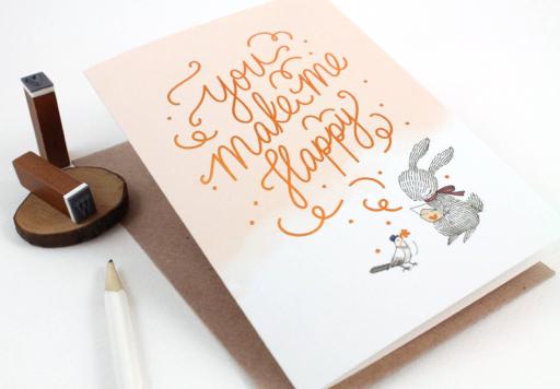 You Make Me Happy, Rabbit - Copper Foil Greeting Card - https://hitpay-production.s3.ap-southeast-1.amazonaws.com/products/9dfd82b10c6d4ed7aeeff238ddfa4c9d.jpeg