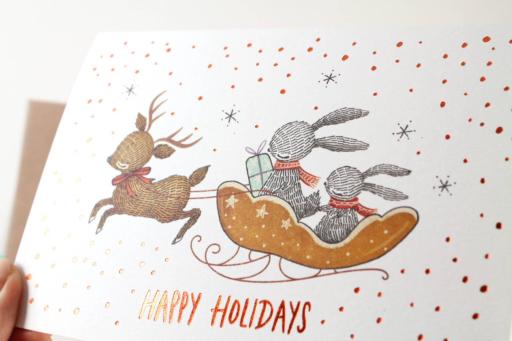Happy Holidays - Copper Foil Christmas Greeting Card - https://hitpay-production.s3.ap-southeast-1.amazonaws.com/products/9dfd830adca8408caa9d1f9d1a067ac3.jpeg