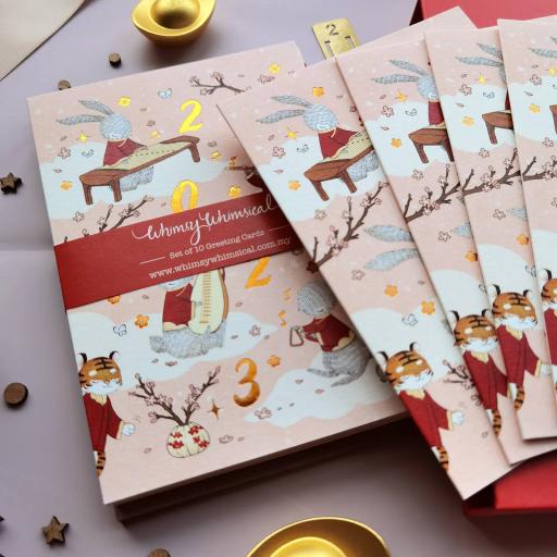 Special Edition CNY Card - Rabbit Year 2023 - Set of 10 Copper Foil Greeting Card - https://hitpay-production.s3.ap-southeast-1.amazonaws.com/products/9e0afc99c62e4effaa1c87dd448f84bf.jpeg