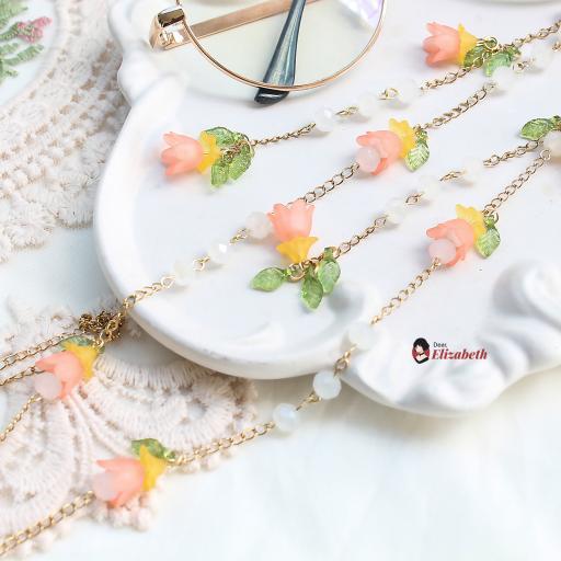 Lia Blush Lily Eyeglass Lanyard - image 4