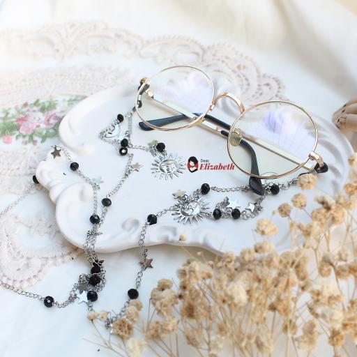 Esmeralda Black Cosmic Eyeglass Lanyard - image 5