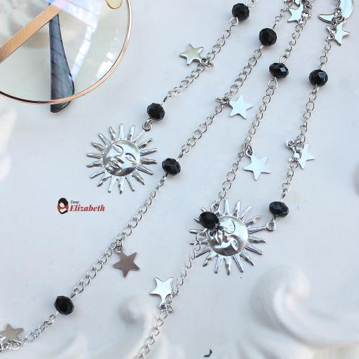 Esmeralda Black Cosmic Eyeglass Lanyard - image 4