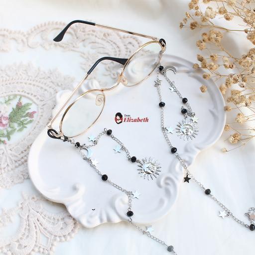 Esmeralda Black Cosmic Eyeglass Lanyard - image 3
