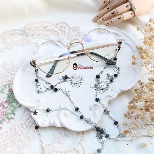 Esmeralda Black Cosmic Eyeglass Lanyard - image 2