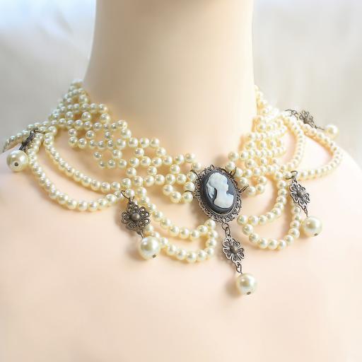 Duchess Gertrude Class Maurica Pearl Regency Choker - image 2