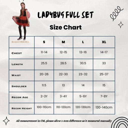 Halloween Kids Performance Costume Set Bee/Ladybug Wing Tutu Skirt Headband Wand Cosplay Party Accessories - image 2