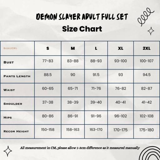 Malaysia Ready Stock Adult Cosplay costume Clothes Anime Demon Slayer Cosplay dress Tanjirou/Nezuko/Kyoujurou suit Party Event - image 2