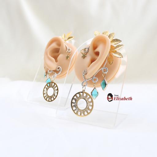 Sola Celesta Leaf Ear Cuffs - image 2