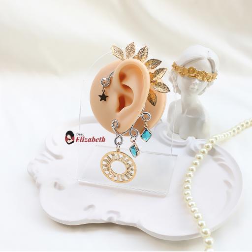 Sola Celesta Leaf Ear Cuffs - image 1
